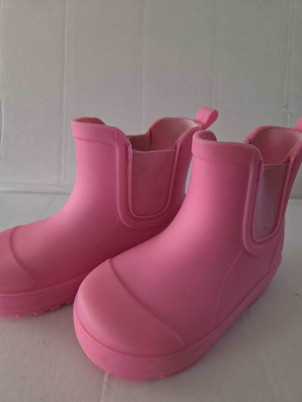 Kids Bearpaw Pink Waterproof Slip-On Rain Boots